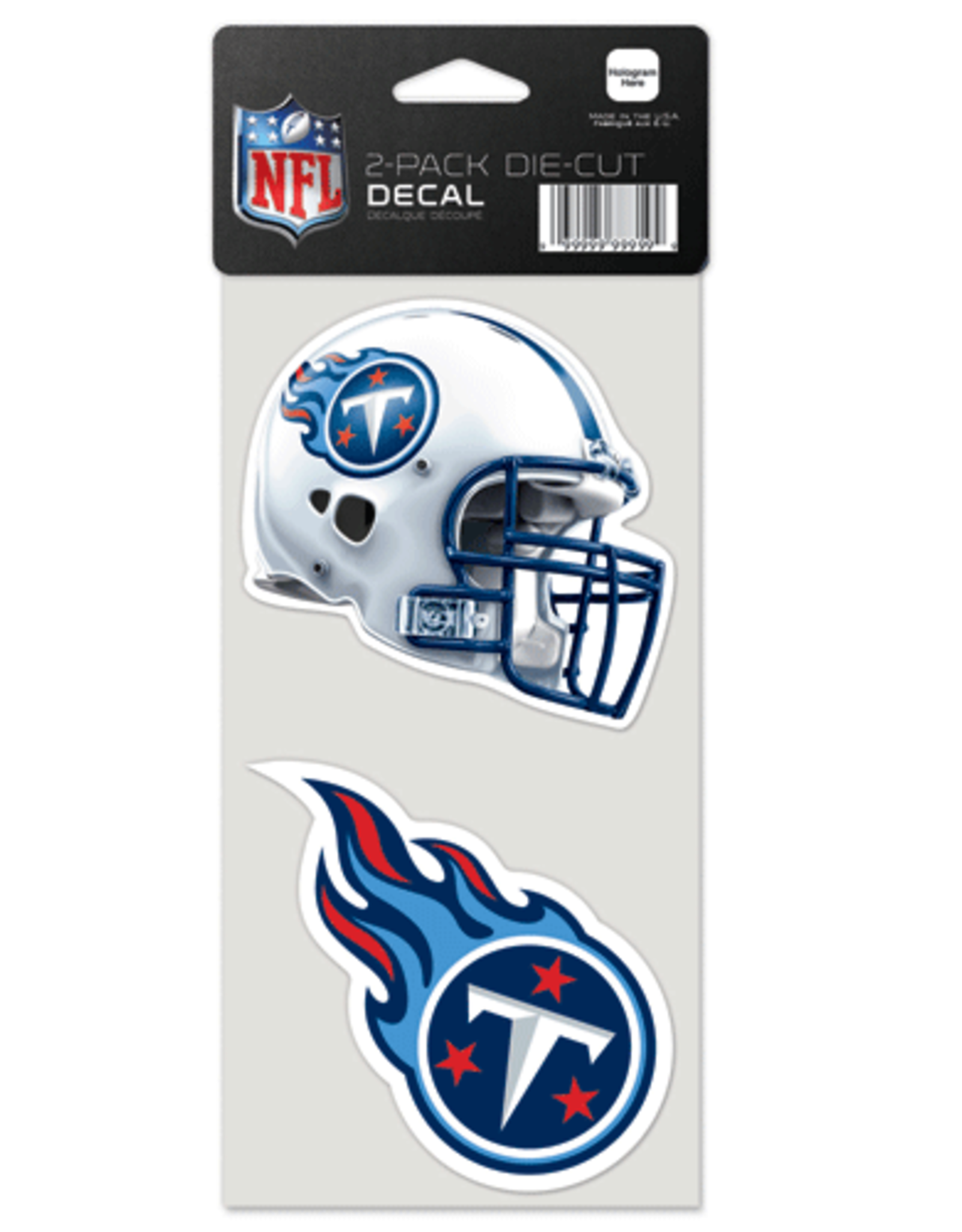 WINCRAFT Tennessee Titans 2-Pack 4x4 Perfect Cut Decals