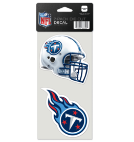 WINCRAFT Tennessee Titans 2-Pack 4x4 Perfect Cut Decals