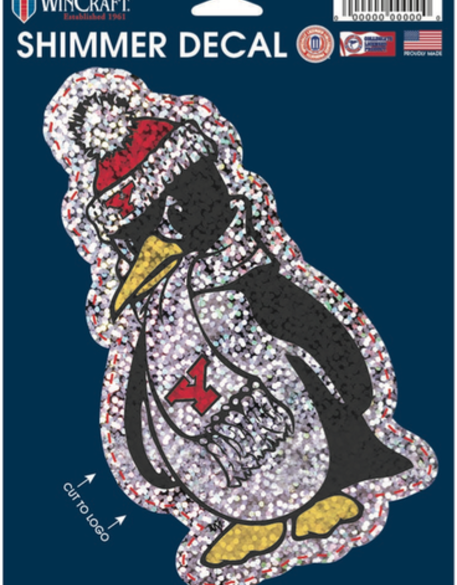 WINCRAFT Youngstown State Penguins Bling Decal