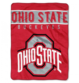 Northwest Ohio State Buckeyes 60x80 Slant Royal Plush Blanket