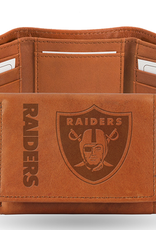 RICO INDUSTRIES Las Vegas Raiders Vintage Leather Trifold Wallet