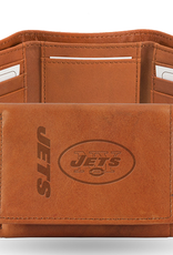 RICO INDUSTRIES New York Jets Vintage Leather Trifold Wallet