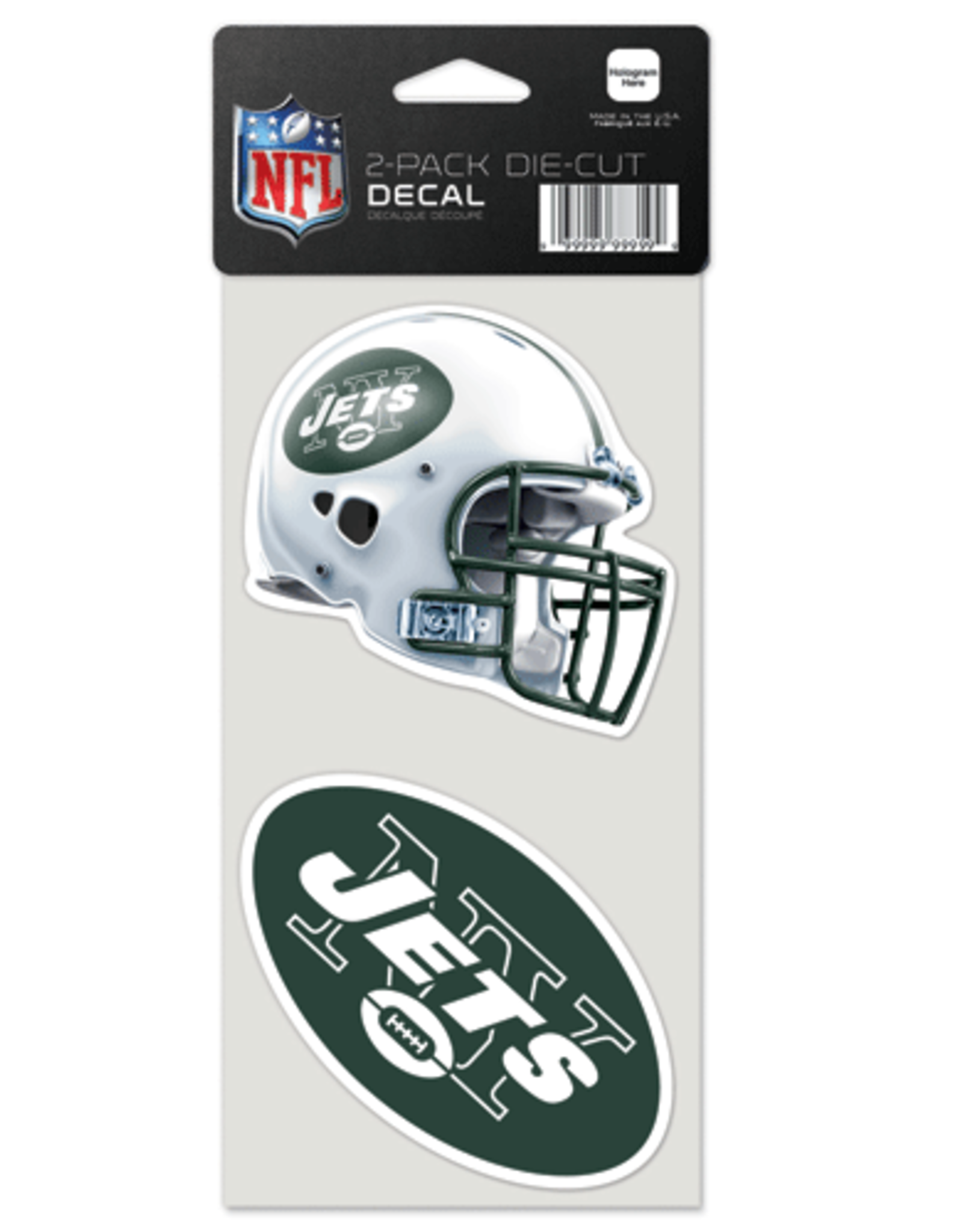 WINCRAFT New York Jets 2-Pack 4x4 Perfect Cut Decals
