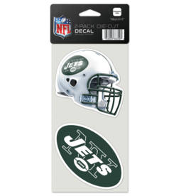 WINCRAFT New York Jets 2-Pack 4x4 Perfect Cut Decals