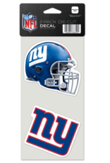 WINCRAFT New York Giants 2-Pack 4x4 Perfect Cut Decals