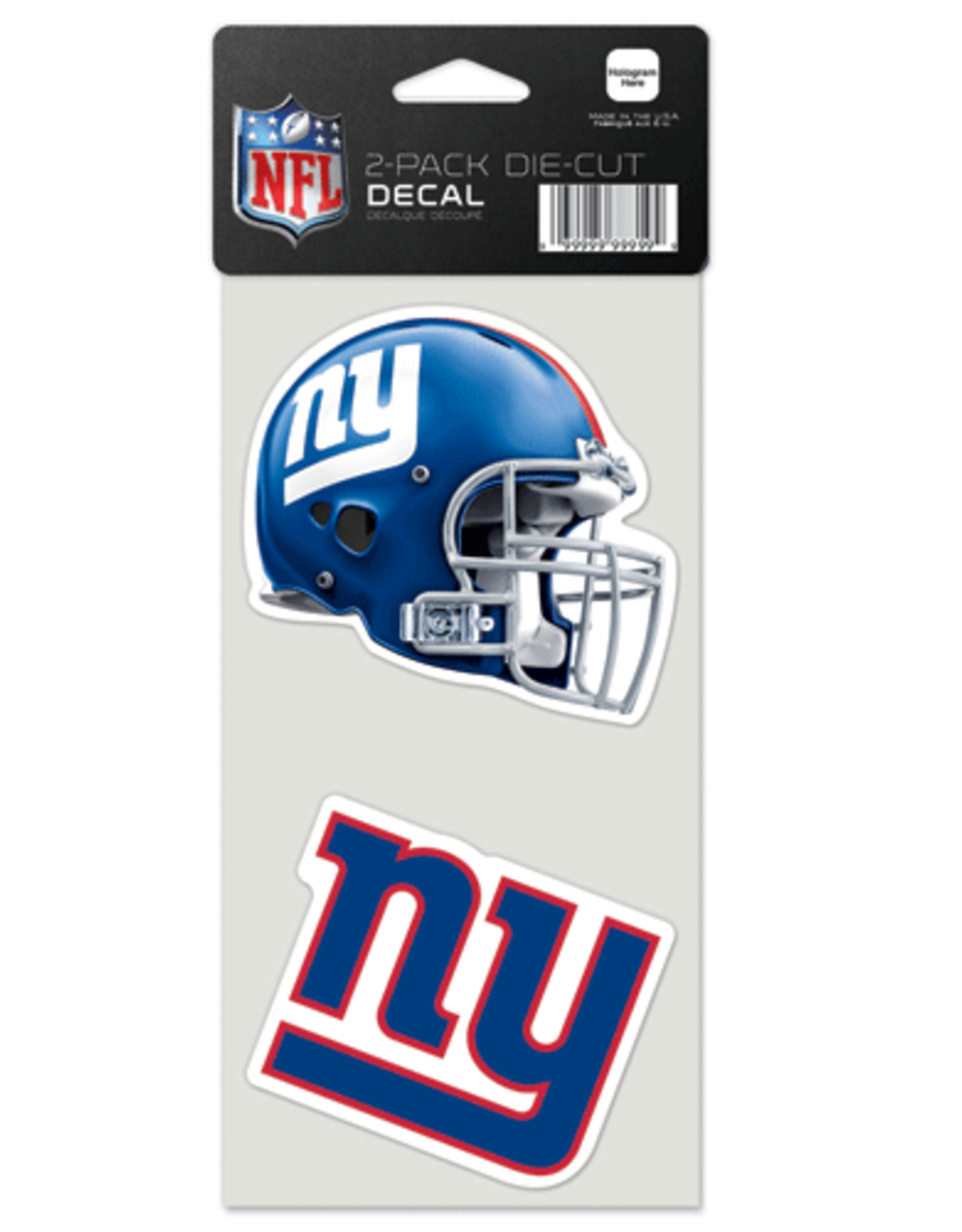 WINCRAFT New York Giants 2-Pack 4x4 Perfect Cut Decals
