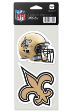WINCRAFT New Orleans Saints 2-Pack 4x4 Perfect Cut Decals