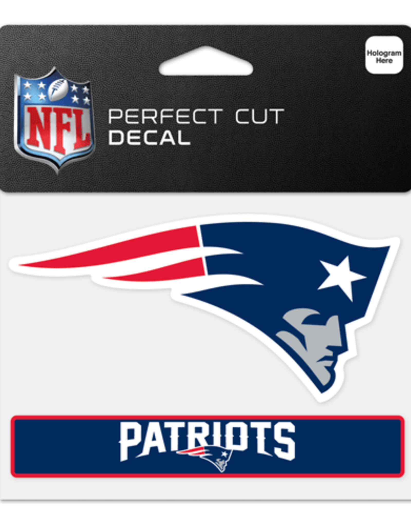 WINCRAFT New England Patriots 4x5 Perfect Cut Decals