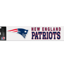 WINCRAFT New England Patriots 4x17 Perfect Cut Decals