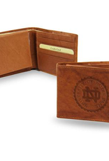 RICO INDUSTRIES Notre Dame Fighting Irish Vintage Leather Billfold Wallet