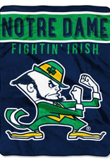 Northwest Notre Dame Fighting Irish 60x80 Slant Royal Plush Blanket