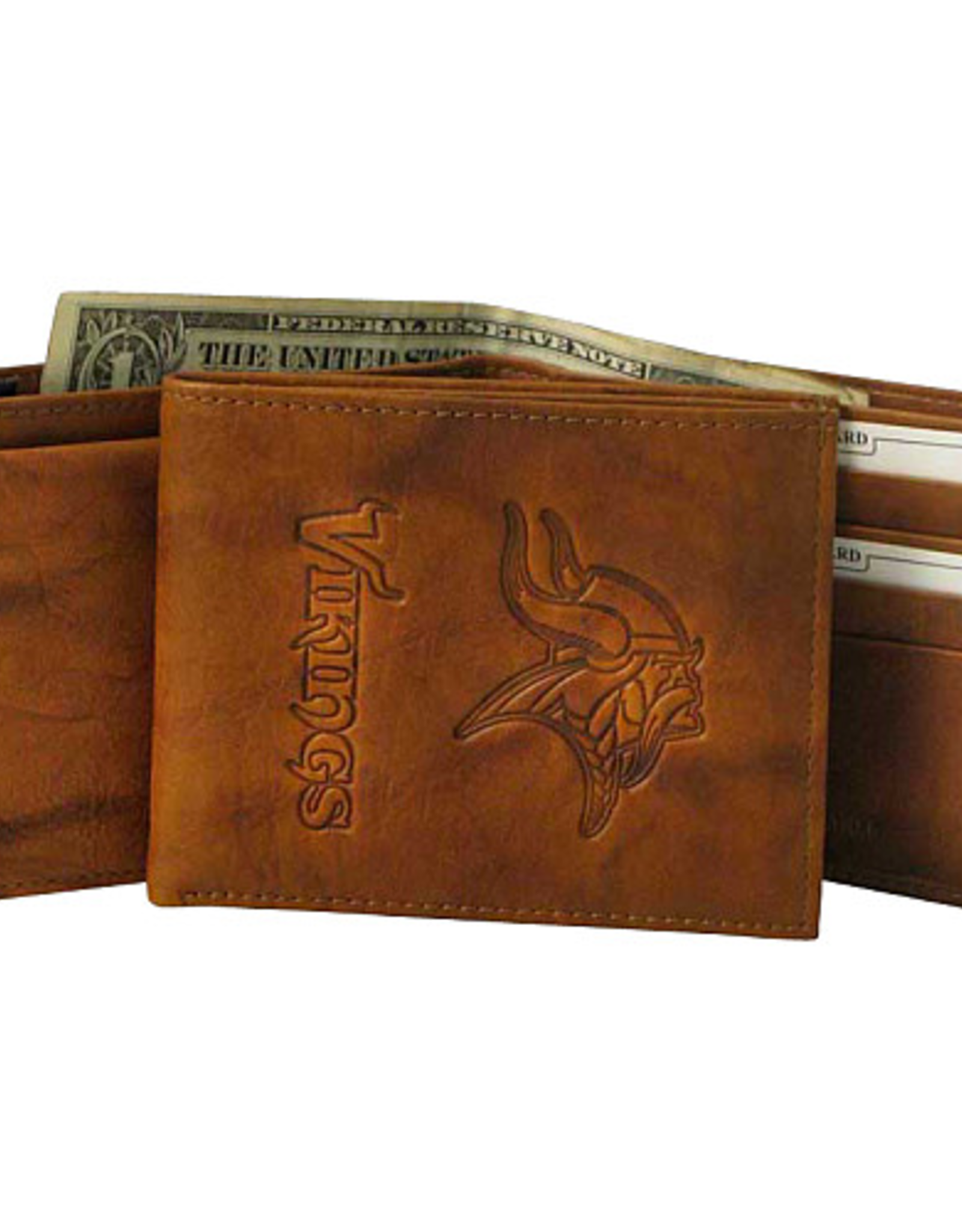 RICO INDUSTRIES Minnesota Vikings Vintage Leather Billfold Wallet