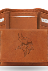 RICO INDUSTRIES Minnesota Vikings Vintage Leather Trifold Wallet