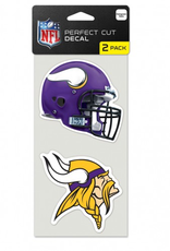 WINCRAFT Minnesota Vikings 2-Pack 4x4 Perfect Cut Decals