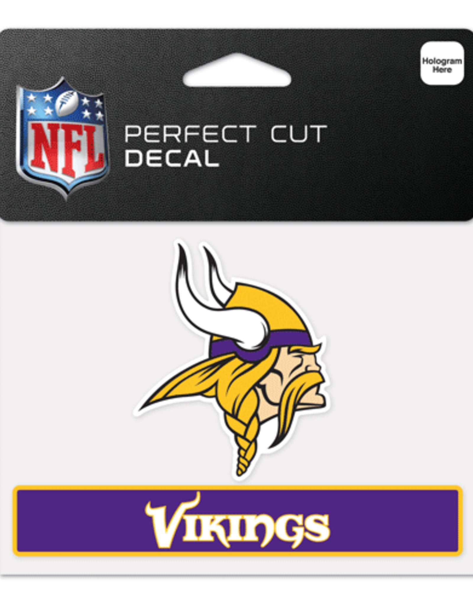 WINCRAFT Minnesota Vikings 4x5 Perfect Cut Decals