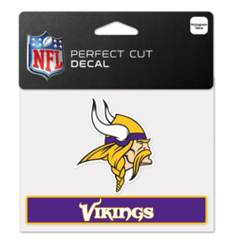 WINCRAFT Minnesota Vikings 4x5 Perfect Cut Decals