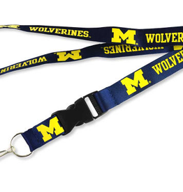 Aminco Michigan Wolverines Team Lanyard / Navy