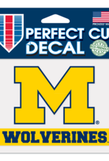 WINCRAFT Michigan Wolverines 4x5 Perfect Cut Decals