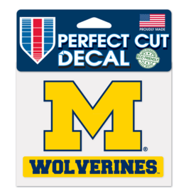 WINCRAFT Michigan Wolverines 4x5 Perfect Cut Decals