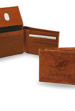 RICO INDUSTRIES Miami Dolphins Vintage Leather Billfold Wallet