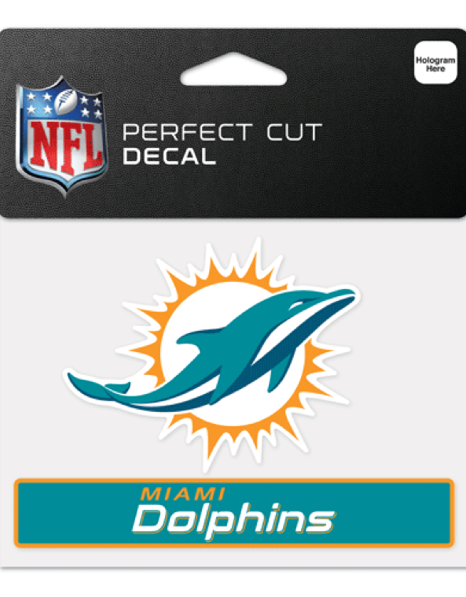 WINCRAFT Miami Dolphins 4x5 Perfect Cut Decals