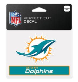 WINCRAFT Miami Dolphins 4x5 Perfect Cut Decals
