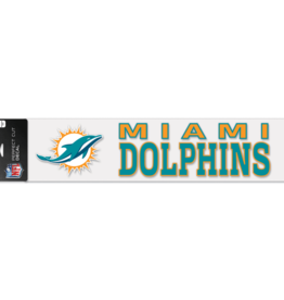WINCRAFT Miami Dolphins 4x17 Perfect Cut Decals