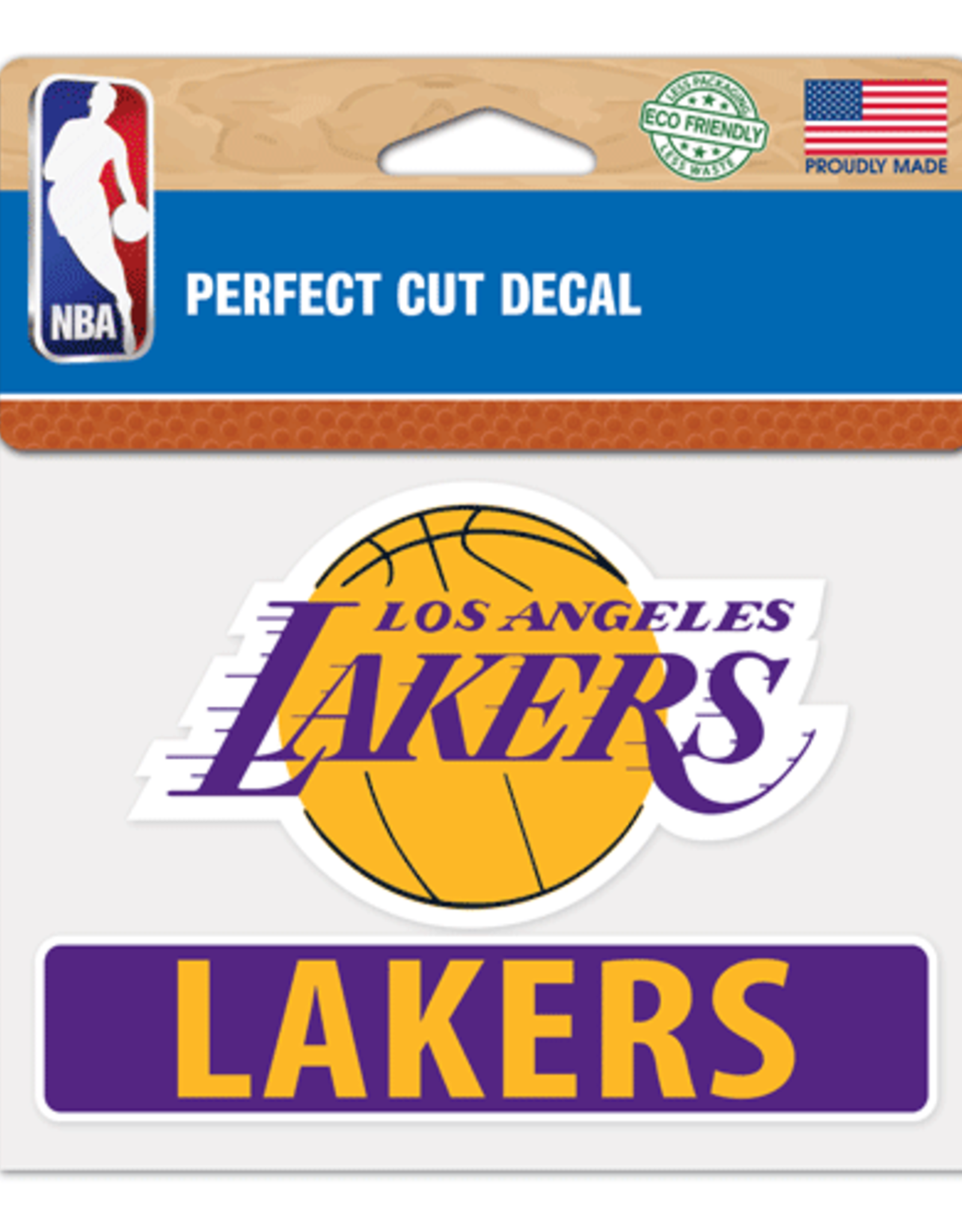 WINCRAFT Los Angeles Lakers 4x5 Perfect Cut Decals