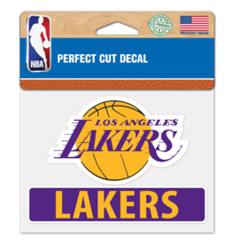 WINCRAFT Los Angeles Lakers 4x5 Perfect Cut Decals