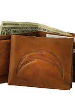 RICO INDUSTRIES Los Angeles Chargers Vintage Leather Billfold Wallet