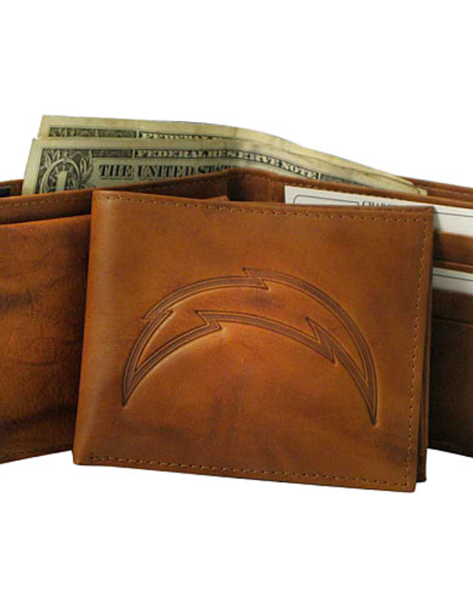 RICO INDUSTRIES Los Angeles Chargers Vintage Leather Billfold Wallet