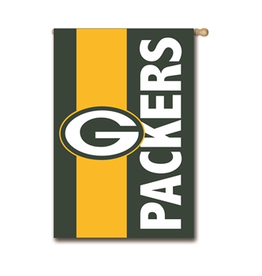 EVERGREEN Packers Striped House Flag