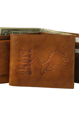 RICO INDUSTRIES Detriot Lions Vintage Leather Billfold Wallet