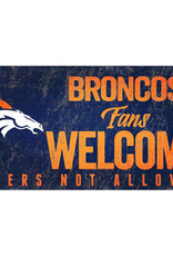 FAN CREATIONS Denver Broncos Fans Welcome Wood Sign