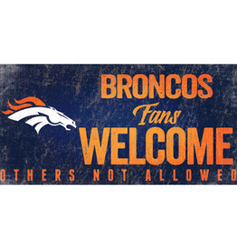 FAN CREATIONS Denver Broncos Fans Welcome Wood Sign