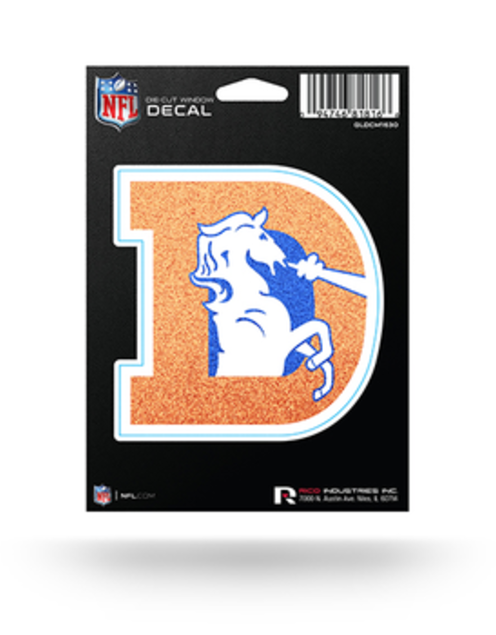 RICO INDUSTRIES Broncos Bling Decal