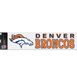 WINCRAFT Denver Broncos 4x17 Perfect Cut Decals