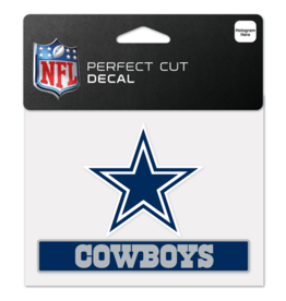 WINCRAFT Dallas Cowboys 4x5 Perfect Cut Decals