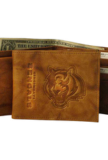 RICO INDUSTRIES Cincinnati Bengals Vintage Leather Billfold Wallet