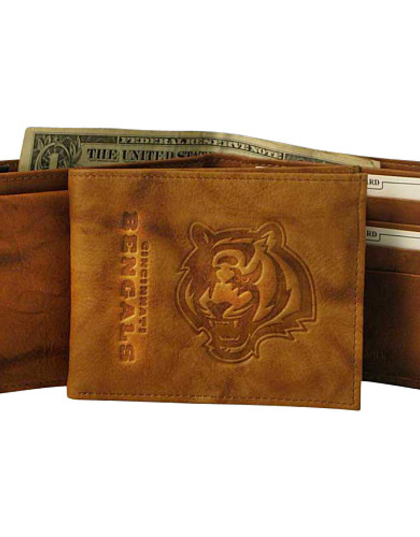 RICO INDUSTRIES Cincinnati Bengals Vintage Leather Billfold Wallet