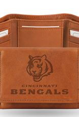 RICO INDUSTRIES Cincinnati Bengals Vintage Leather Trifold Wallet