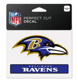 WINCRAFT Baltimore Ravens 4x5 Perfect Cut Decals