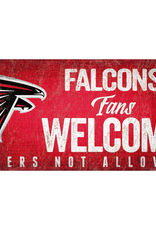 FAN CREATIONS Atlanta Falcons Fans Welcome Wood Sign