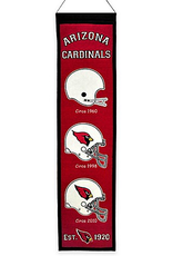 WINNING STREAK SPORTS Arizona Cardinals 8x32 Wool Heritage Banner