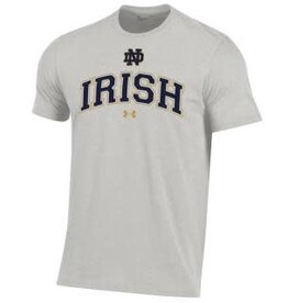 Under Armour Notre Dame Fighting Irish Men's Grey IRISH Performance SS Tee