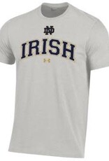 Under Armour Notre Dame Fighting Irish Men's Grey IRISH Performance SS Tee