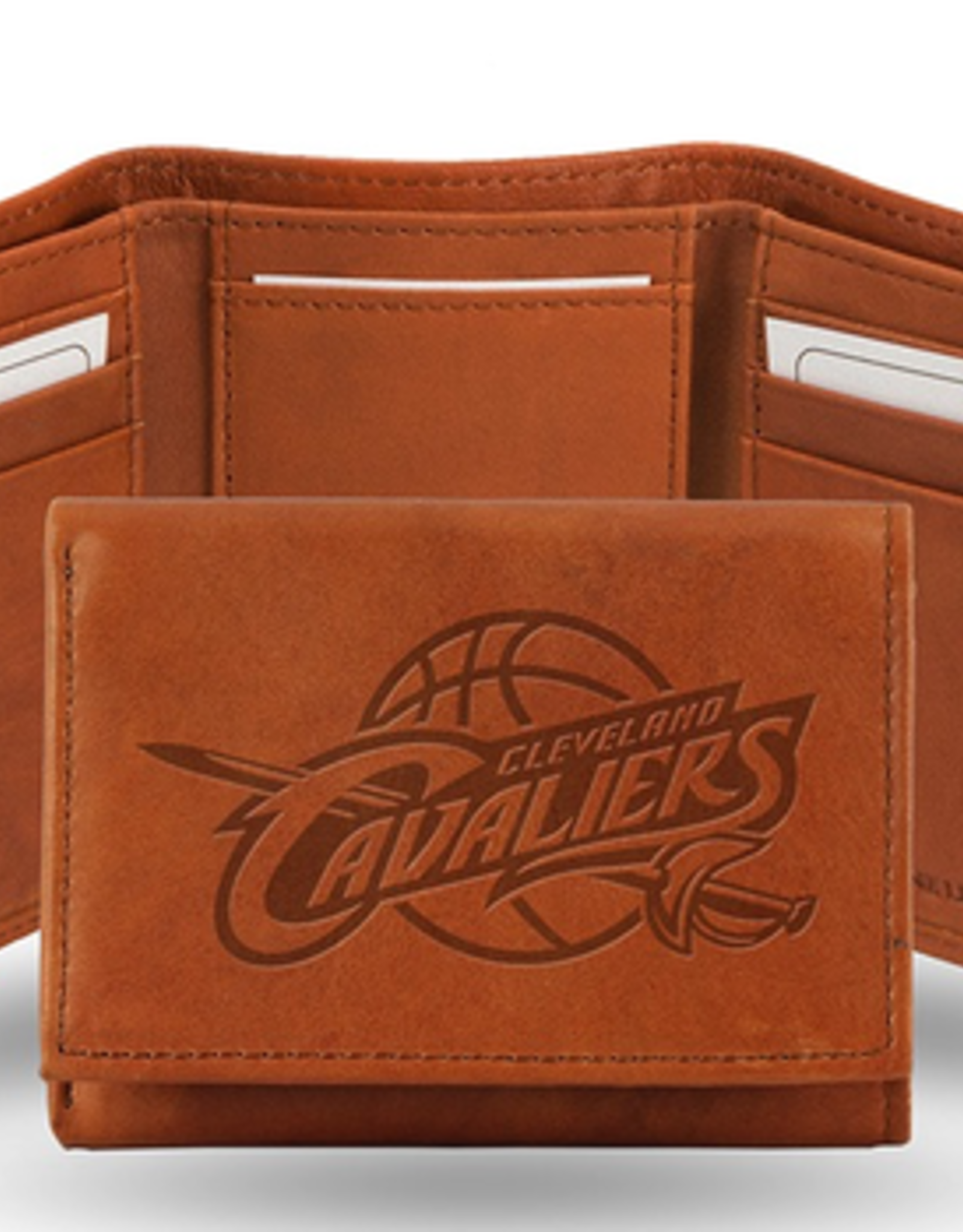 RICO INDUSTRIES Cleveland Cavaliers Vintage Leather Trifold Wallet