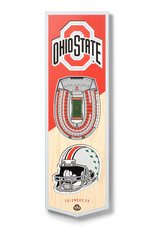 YOU THE FAN Ohio State Buckeyes 3D StadiumView 6x19 Banner