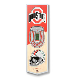 YOU THE FAN Ohio State Buckeyes 3D StadiumView 6x19 Banner