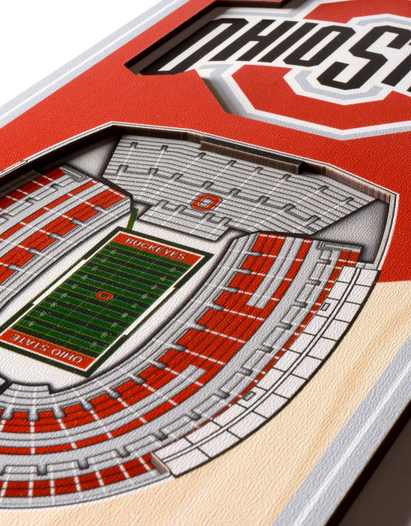 YOU THE FAN Ohio State Buckeyes 3D StadiumView 6x19 Banner